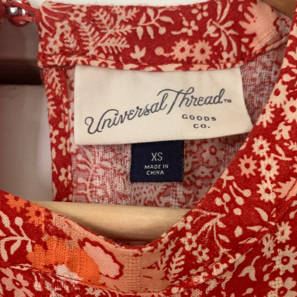 Universal Thread Red Floral Maxi Dress - Picture 2 of 10